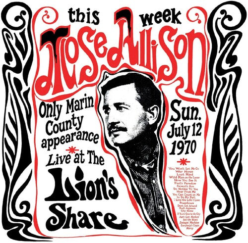 ALLISON,MOSE - LIVE AT THE LION'S SHARE JULY 12 1970 Remastered Vinyl LP