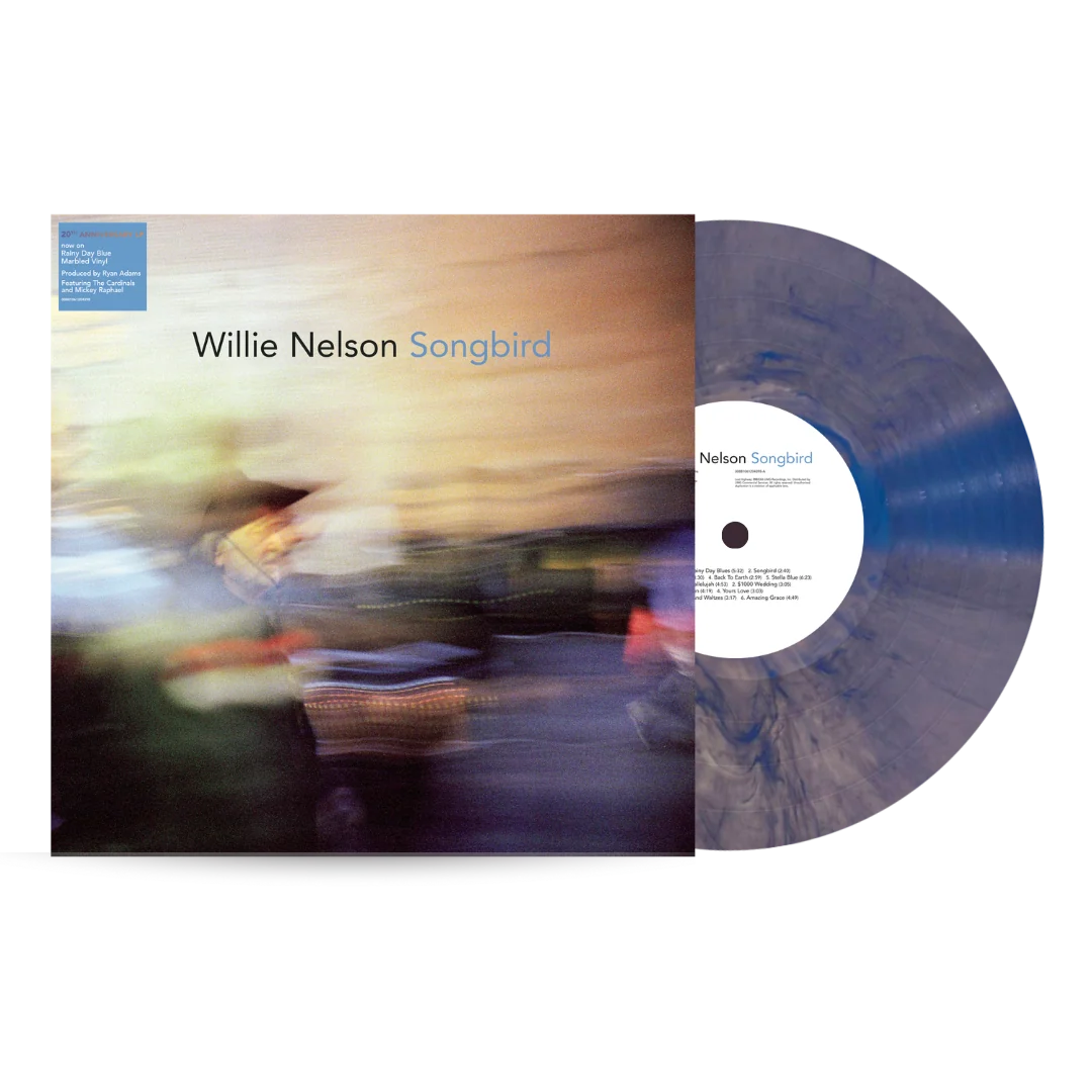 NELSON,WILLIE - Songbird 20th Anniversary Rainy Day Blue Marbled Vinyl LP