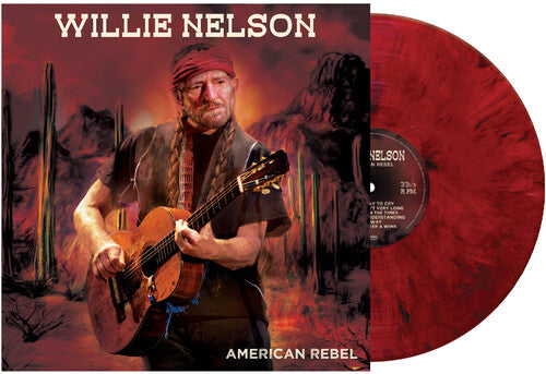 NELSON,WILLIE - AMERICAN REBEL Red Vinyl LP