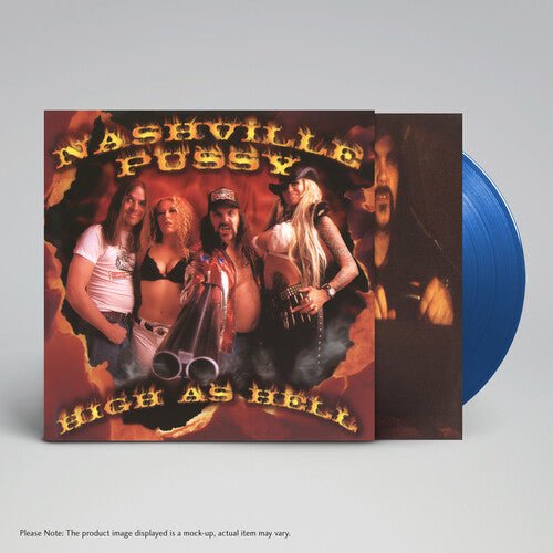 NASHVILLE PUSSY - HIGH AS HELL Blue Vinyl LP