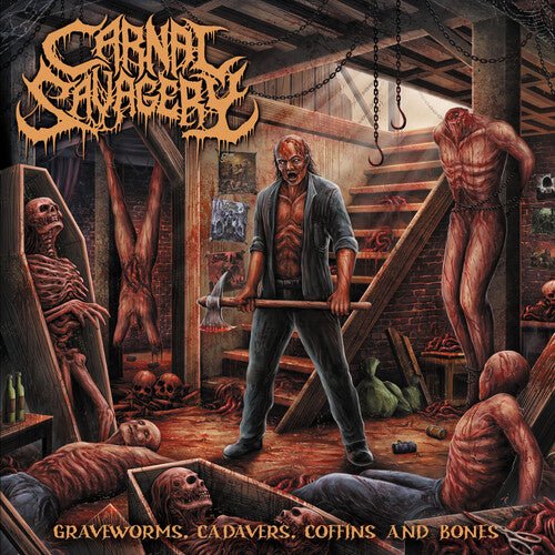 GRAVEWORMS CADAVERS COFFINS & BONES - CLEAR RED