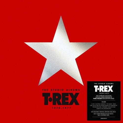T.REX - STUDIO ALBUMS 1970-1977 - HALF & HALF COLORED Vinyl LP
