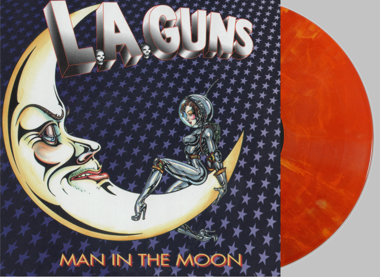 L.A. Guns - Man In The Moon Eruption Red Vinyl LP