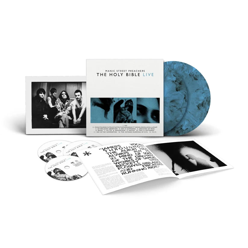 MANIC STREET PREACHERS - HOLY BIBLE LIVE Deluxe Blue Marble Vinyl LP