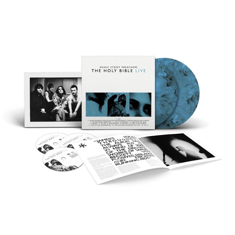 MANIC STREET PREACHERS - HOLY BIBLE LIVE Deluxe Blue Marble Vinyl LP