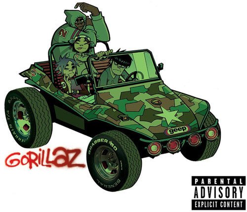 GORILLAZ - Gorillaz Camouflage Green, Brown & Black Vinyl LP