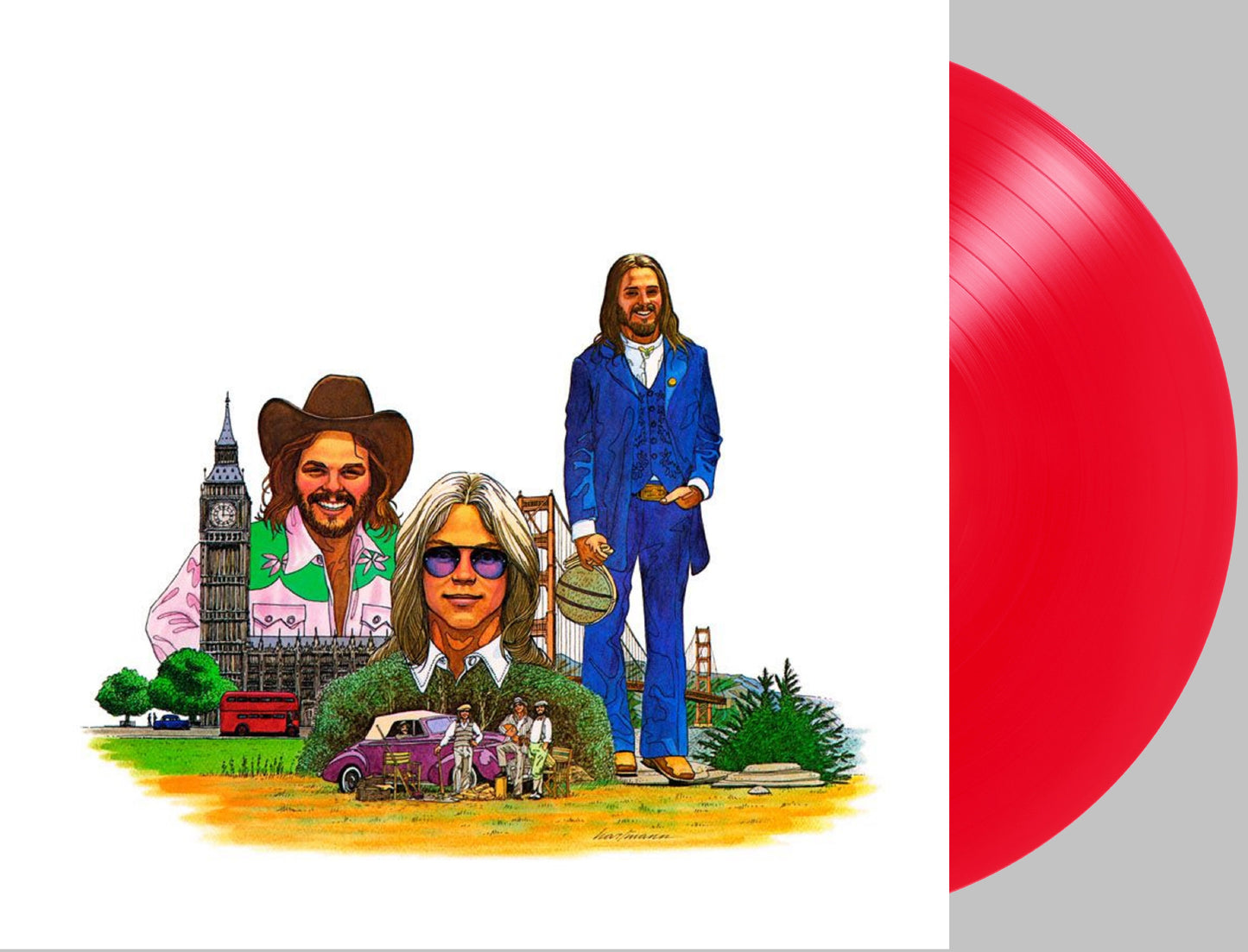 AMERICA - HISTORY - AMERICA'S GREATEST HITS Red Vinyl LP