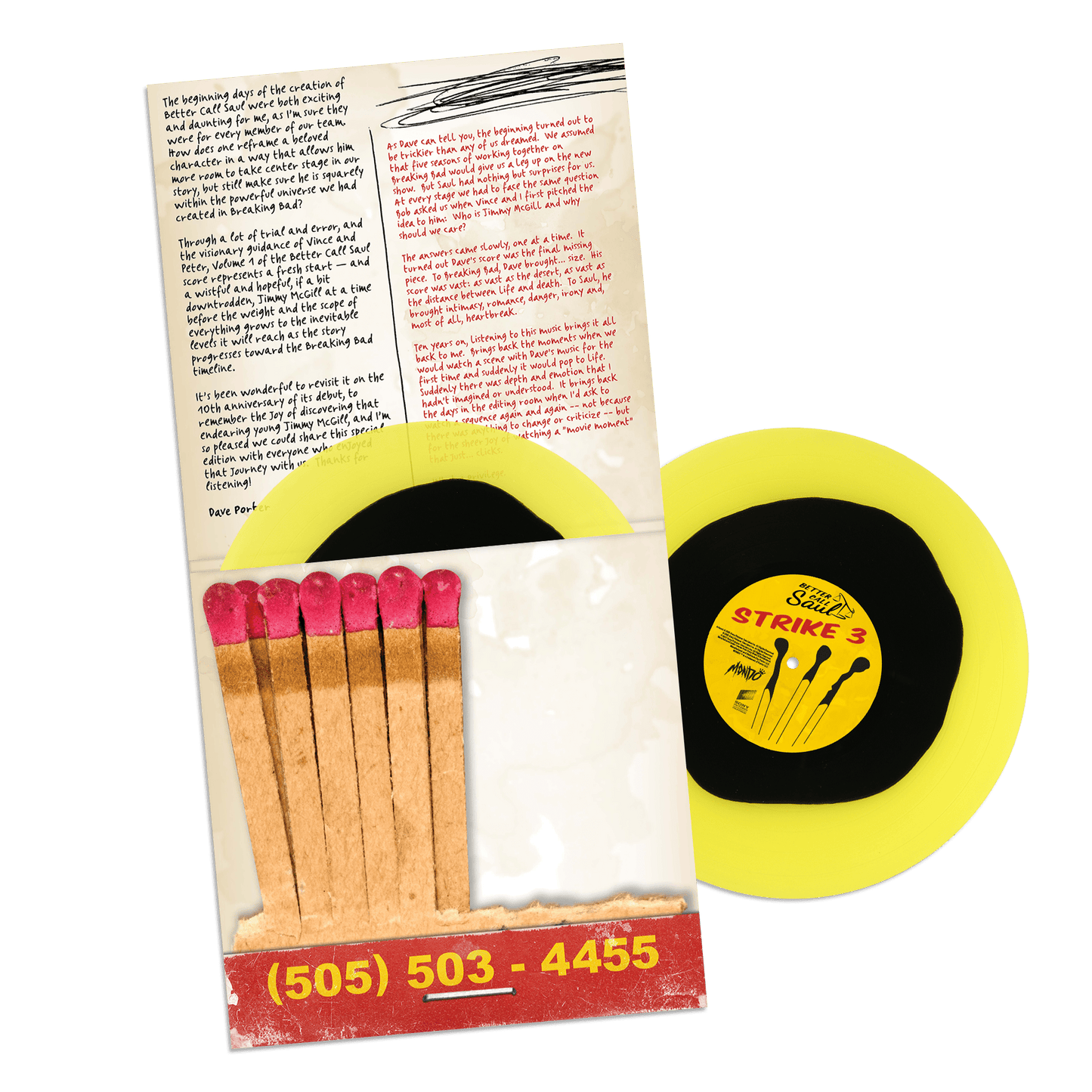 Better Call Saul - Vol 1 (10th Anniversary Edition) 2 Colored Vinyl LP