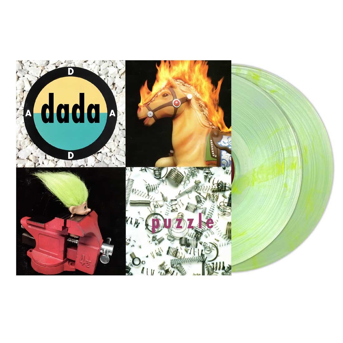 DADA - PUZZLE - GREEN & YELLOW TROLL HAIR VINYL Vinyl LP