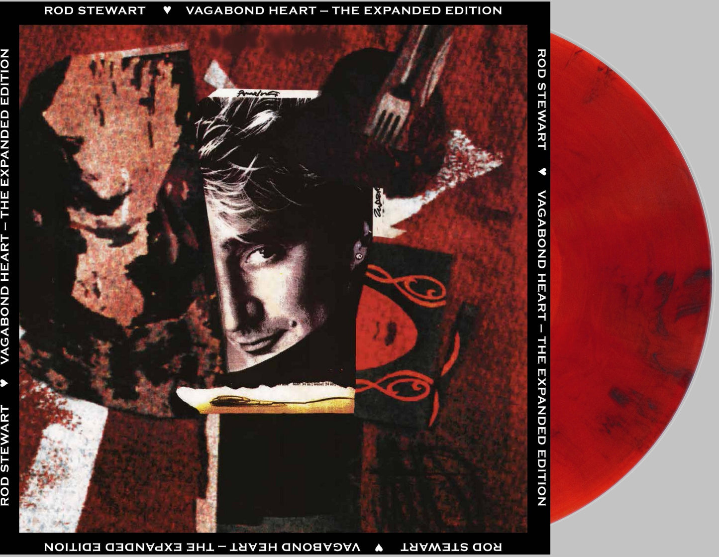 Rod Stewart - Vagabond Heart - Expanded Edition Bonus Tracks Ruby Red Smoke Swirl VINYL LP