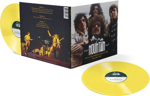 MOUNTAIN - LIVE AT THE FILLMORE EAST IN NYC JUNE 28, 1971 Clear Yellow Vinyl LP