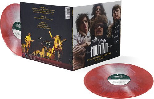 MOUNTAIN - LIVE AT THE FILLMORE EAST IN NYC JUNE 28, 1971 Clear Red Colored Vinyl LP