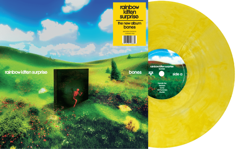 RAINBOW KITTEN SURPRISE - BONES Yellow Vinyl LP
