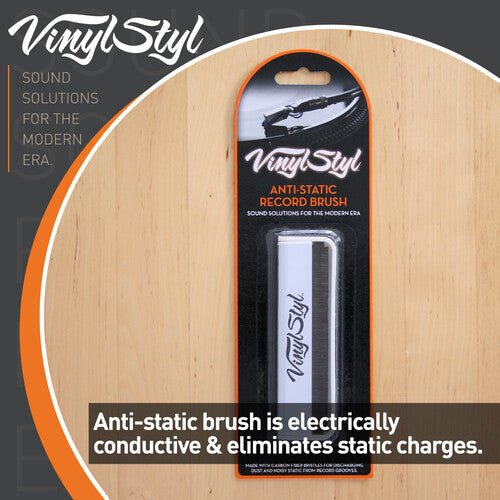 Vinyl Styl® Anti-static Vinyl Record Cleaning Brush - Micro Fiber (White)