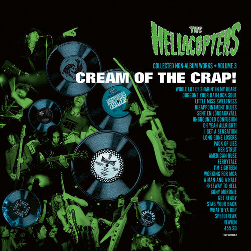 HELLACOPTERS - CREAM OF THE CRAP COLLECTED NON-ALBUM WORKS VOL 3 Clear Green Vinyl LP