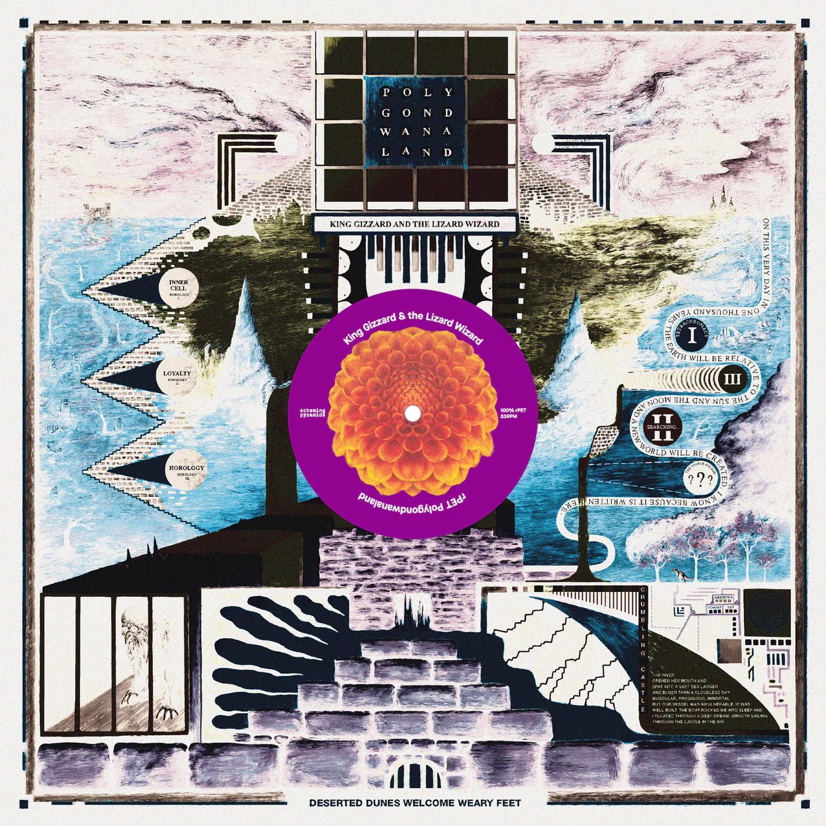 King Gizzard & The Lizard Wizard - Polygondwanaland (100% Recycled Plastic (r-PET), 180 Gram Translucent Purple Vinyl LP