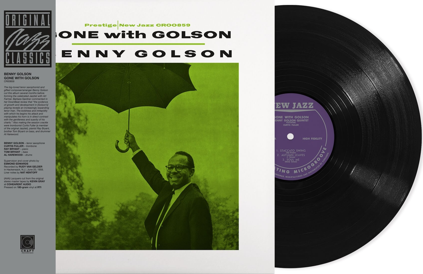 GOLSON,BENNY - GONE WITH GOLSON (ORIGINAL JAZZ CLASSICS SERIES