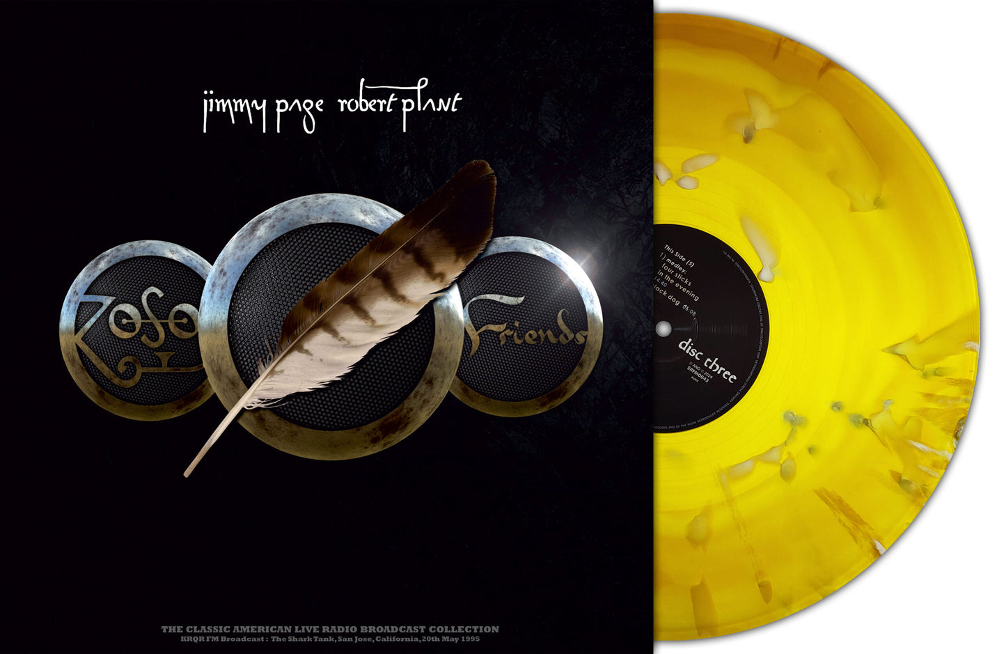 JIMMY PAGE & ROBERT PLANT - FRIENDS LIVE IN SAN JOSE 1995 Lagoon Vinyl LP