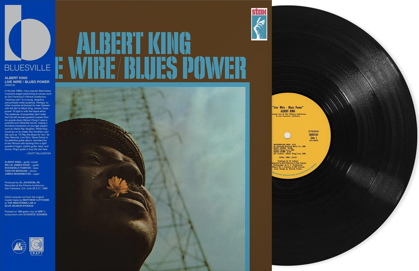 KING,ALBERT - LIVE WIRE/BLUES POWER (BLUESVILLE ACOUSTIC SOUNDS) Vinyl LP