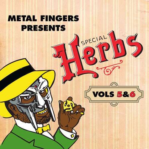 MF DOOM - METAL FINGERS PRESENTS: SPECIAL HERBS VOL. 5 & 6 Red Vinyl LP