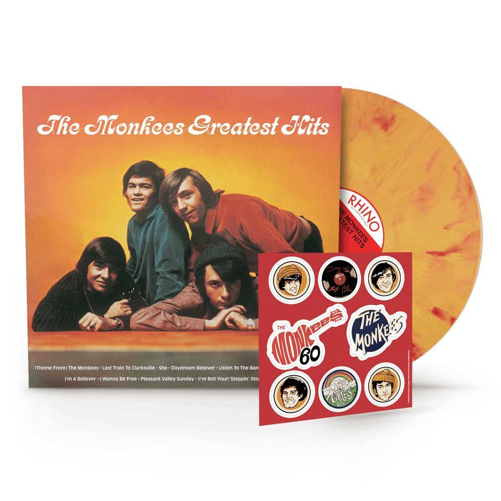 MONKEES - GREATEST HITS 50th Anniversary Yellow Flame Vinyl LP
