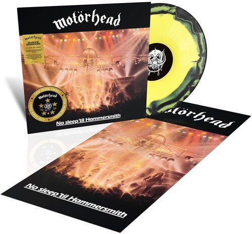 MOTORHEAD - NO SLEEP 'TIL HAMMERSMITH Yellow & Black Vinyl LP