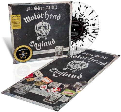 MOTORHEAD - NO SLEEP AT ALL Clear Black & White Vinyl LP