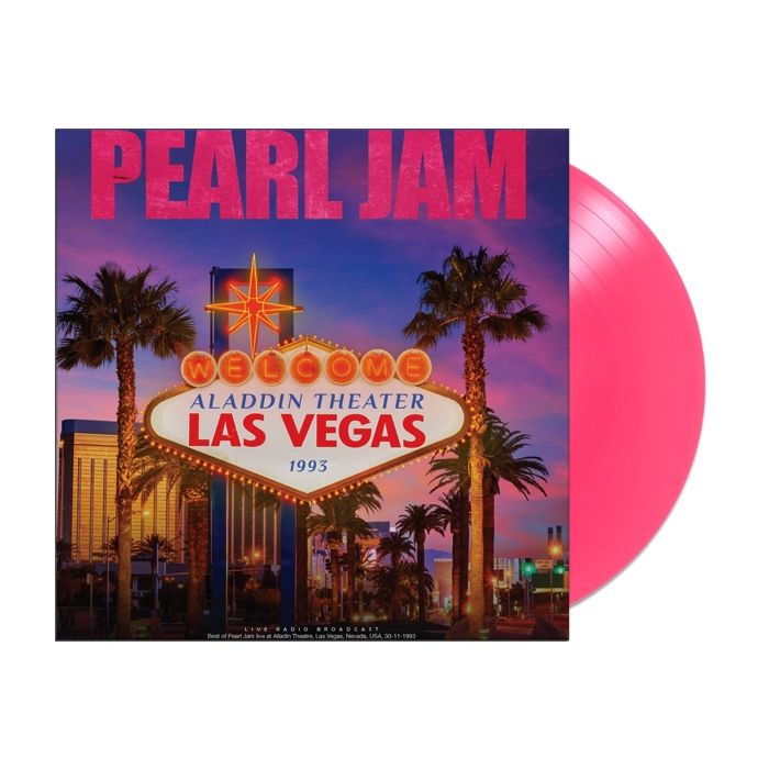 PEARL JAM - ALADDIN THEATER LAS VEGAS 1993 Pink Vinyl LP
