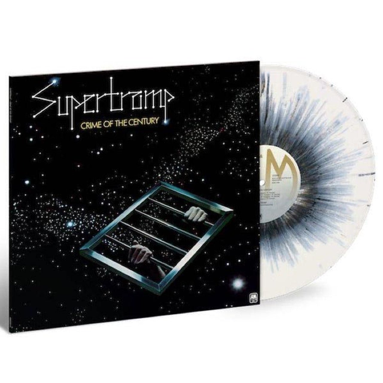 Supertramp Crime of the Century 180 Gram LP White Vinyl with Cosmic Black Splatter Vinyl LP