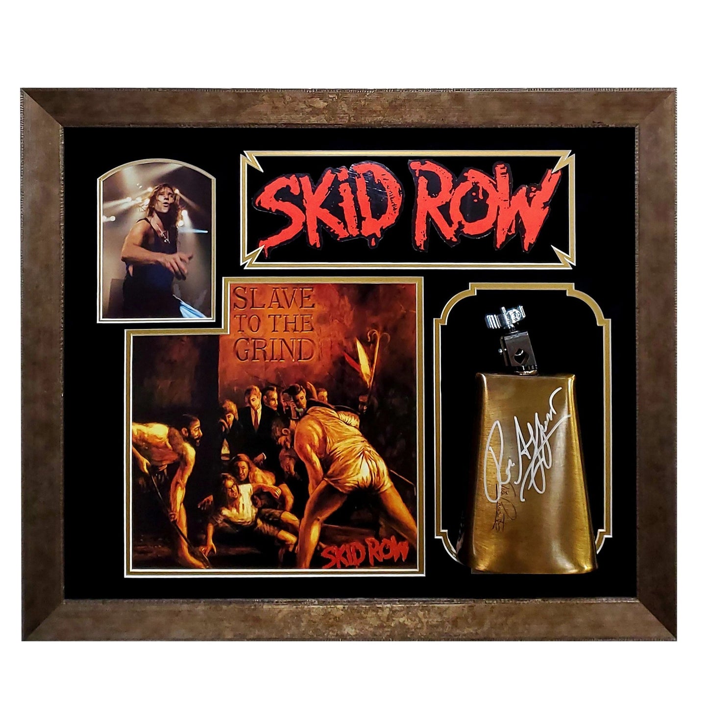 Rob Affuso Autographed Cowbell Photo Collage (CX Auth)