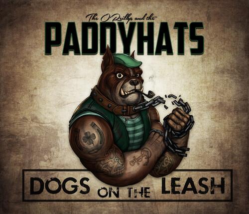 DOGS ON THE LEASH (MINT GREEN & ORANGE SPLATTER)