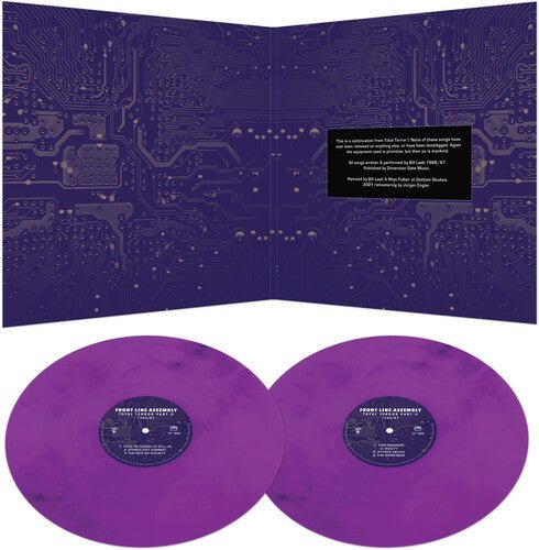 FRONT LINE ASSEMBLY - TOTAL TERROR PART II 1986/87 - PURPLE MARBLE Vinyl LP
