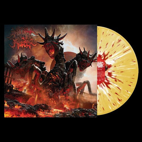 HATE - YELLOW W/RED WHITE SPLATTER