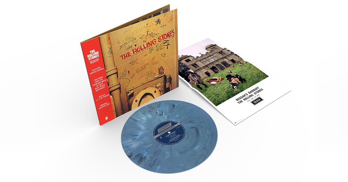 The Rolling Stones - Beggars Banquet. w/ Poster Colored Vinyl LP