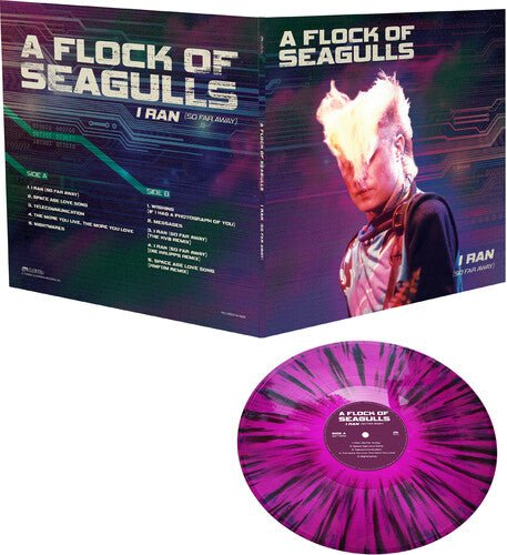 FLOCK OF SEAGULLS - I RAN - SO FAR AWAY - PURPLE/BLACK SPLATTER Vinyl LP