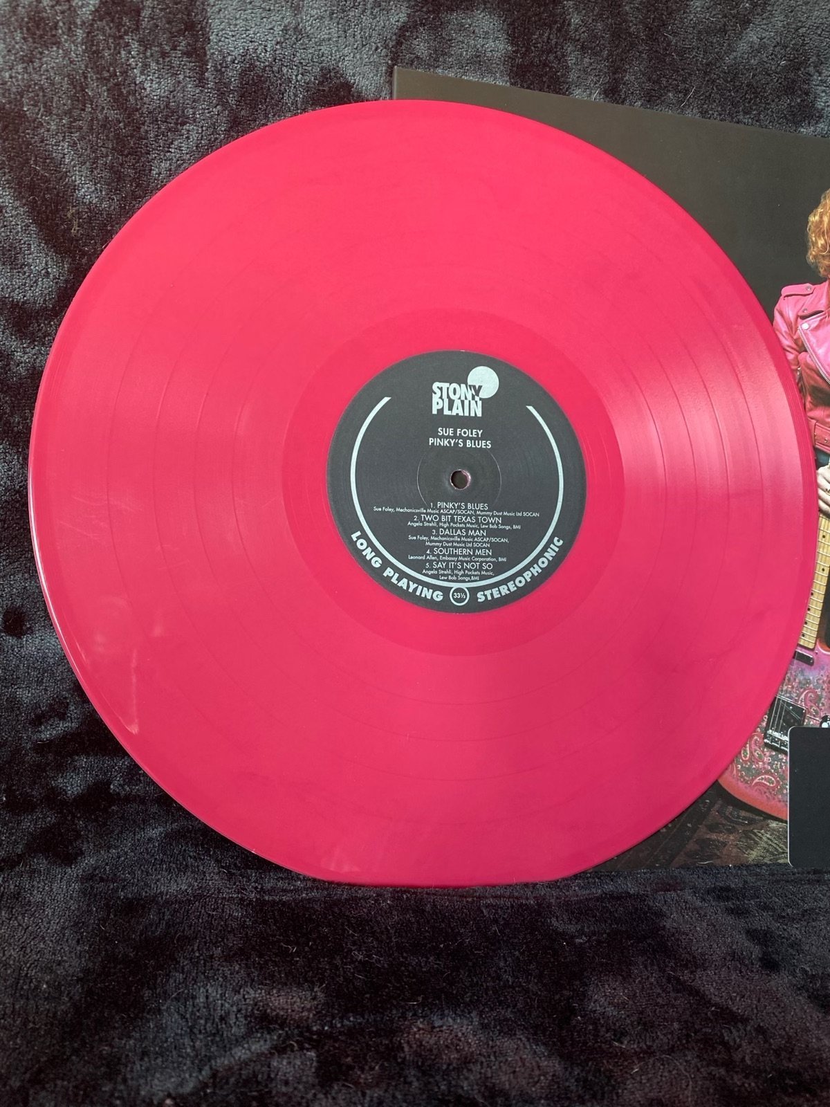 Sue Foley - Pinky's Blues w/ Autographed Insert Vinyl LP