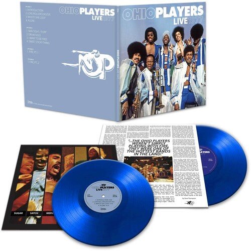 OHIO PLAYERS - LIVE 1977 - BLUE Vinyl LP