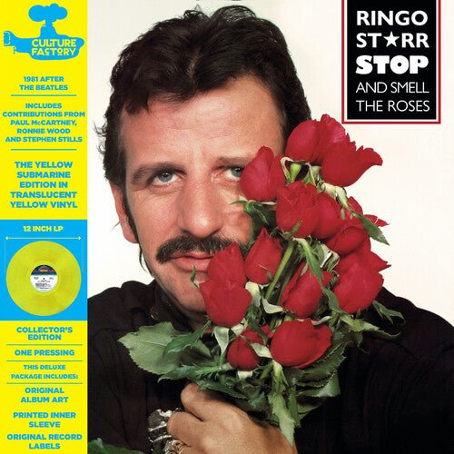 STARR,RINGO - STOP & SMELL THE ROSES: YELLOW SUBMARINE EDITION Clear Yellow Vinyl LP