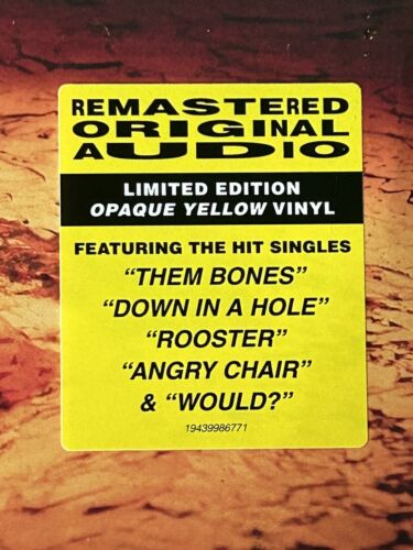 ALICE IN CHAINS - DIRT REMASTERED YELLOW VINYL LP