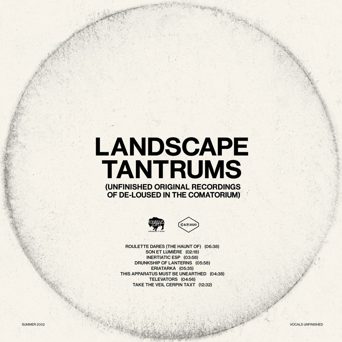 LANDSCAPE TANTRUMS - UNFINISHED ORIGINAL RECORDING