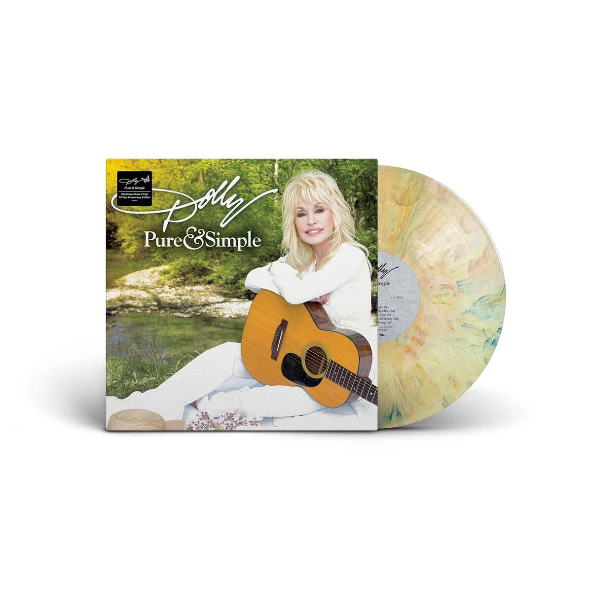 PARTON,DOLLY - PURE & SIMPLE - 10 YEAR ANNIVERSARY EDITION Watercolor Dream Vinyl LP