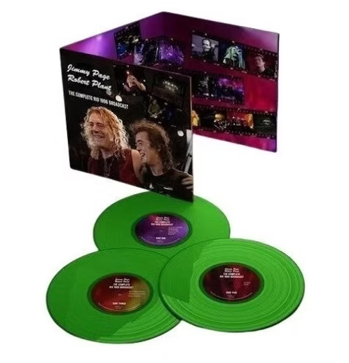 PAGE,JIMMY & ROBERT PLANT - COMPLETE RIO 1996 BROADCAST Green Vinyl LP