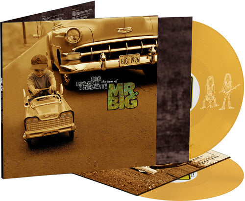 MR. BIG - BIG BIGGER BIGGEST THE BEST OF MR. BIG Gold Colored Vinyl LP