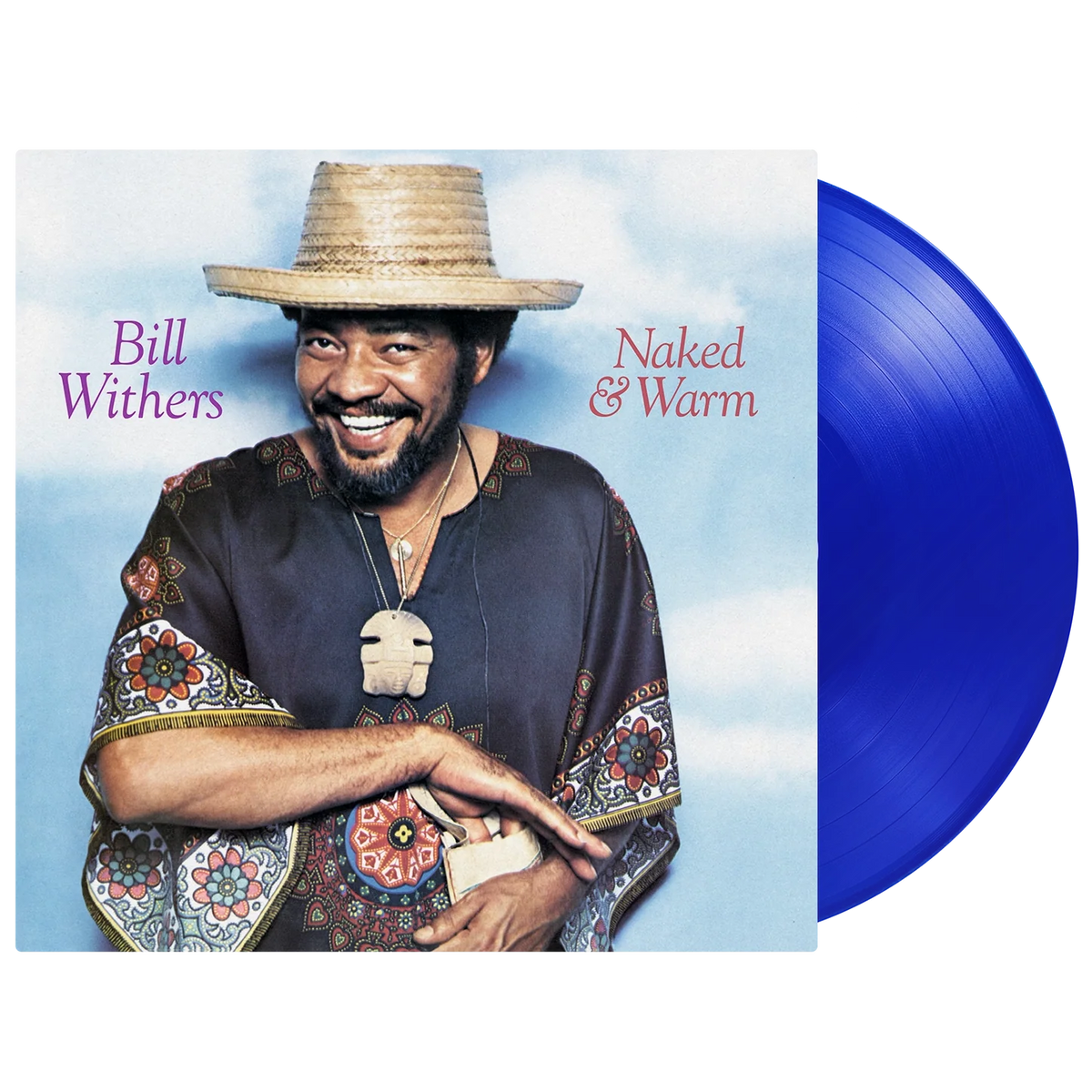 WITHERS,BILL - NAKED & WARM Translucent Blue Vinyl LP