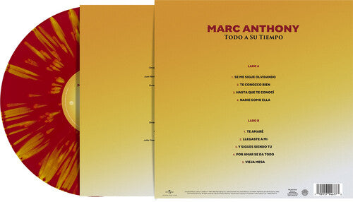 ANTHONY,MARC - TODO A SU TIEMPO Red Sunburst Vinyl LP