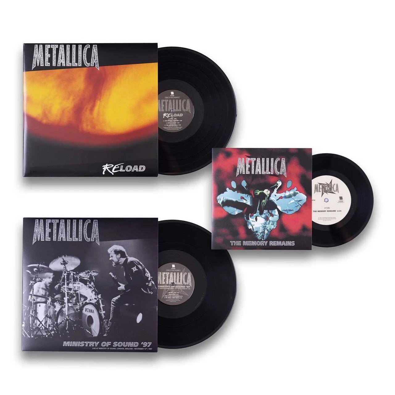 Metallica - ReLoad Deluxe Numbered Limited Edition 180g 5LP, 45rpm 7" Vinyl Single, 15CD, 4DVD & Book Box Set Vinyl LP