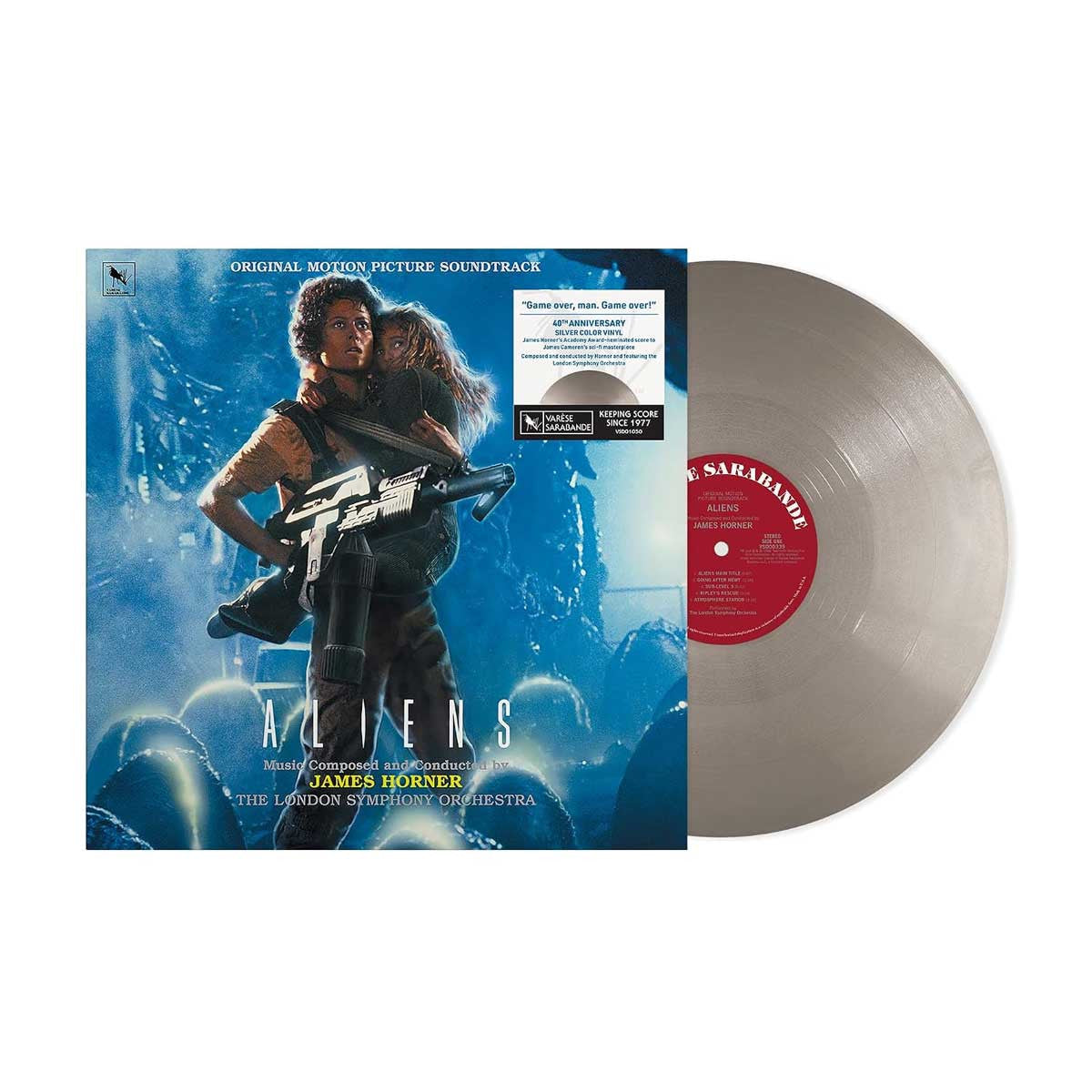 HORNER,JAMES - ALIENS O.S.T. 40th Anniversary Silver Vinyl LP