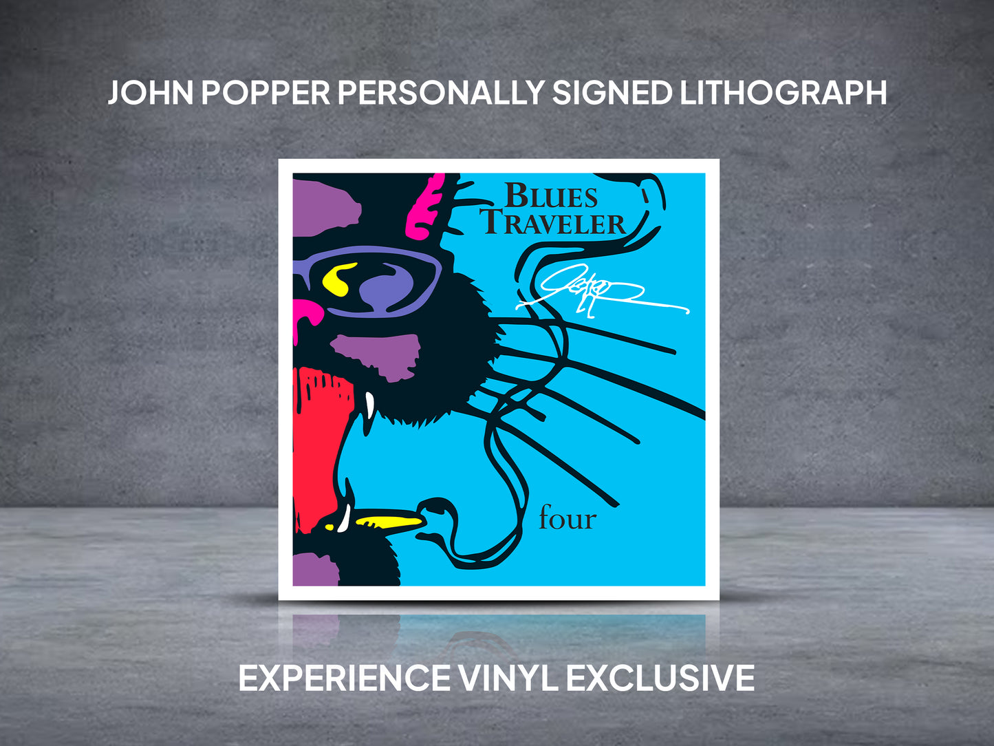 John Popper - Alternative Cover of Four Personally Signed Lithograph