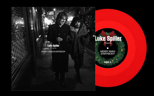 Luke Spiller - MERRY XMAS EVERYBODY 7" w/ AUTOGRAPHED INSERT RED VINYL