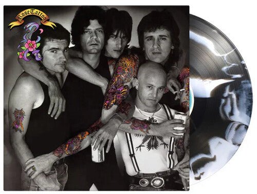 ROSE TATTOO - ASSAULT & BATTERY White & Black Swirl Colored Vinyl LP